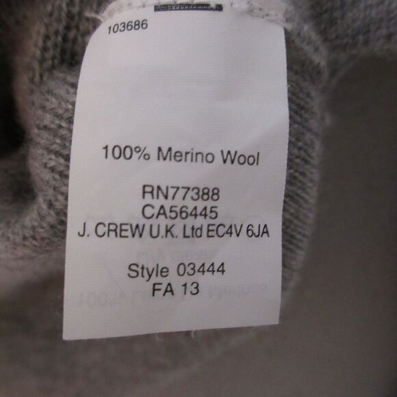 J Crew Sweater Women Small 100% Merino Wool Warm Travel Comfort Pockets - Picture 4 of 9